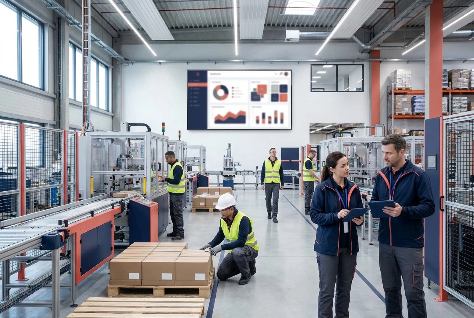illustration of manufacturing facility